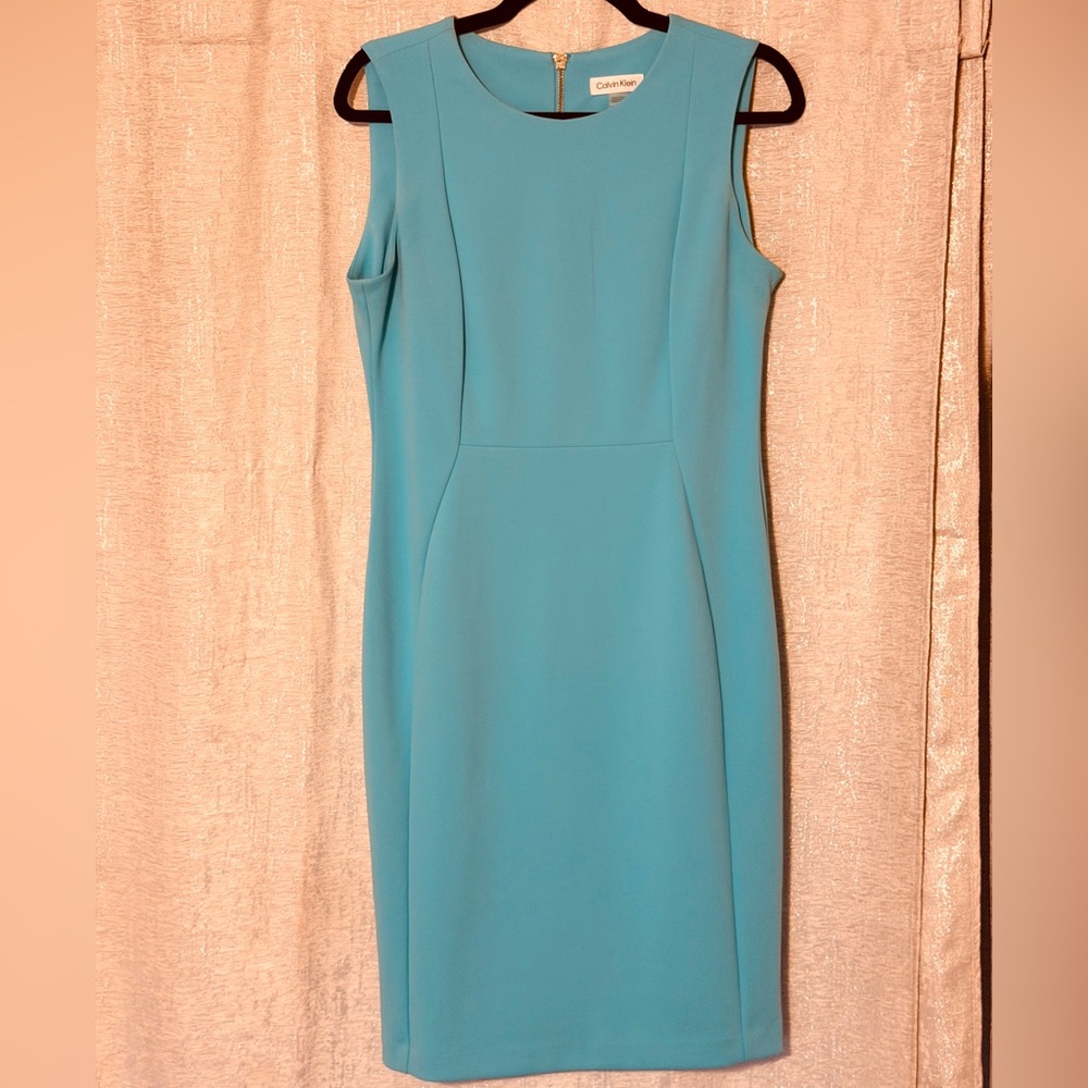 Calvin Klein Women's Teal Midi Dress